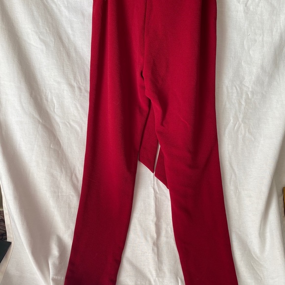 Red Shein Ruffle Pants - Picture 4 of 4